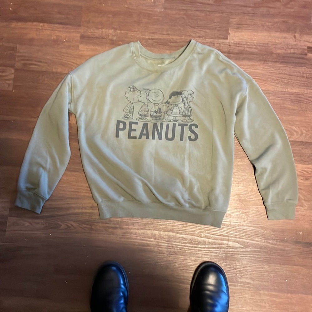 Peanuts women’s sweatshirt green xs‎